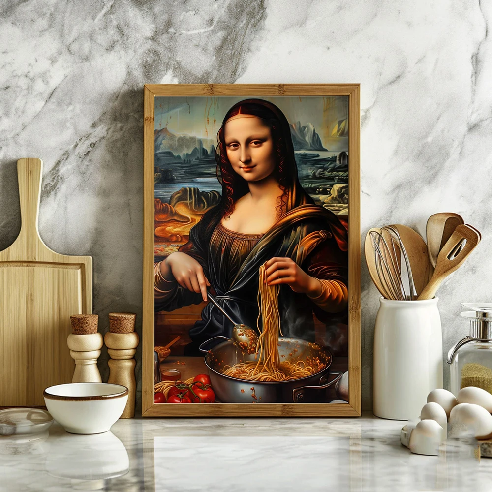 Funny Mona Lisa With Cooking I - Home Cooking In Italian recension och pris