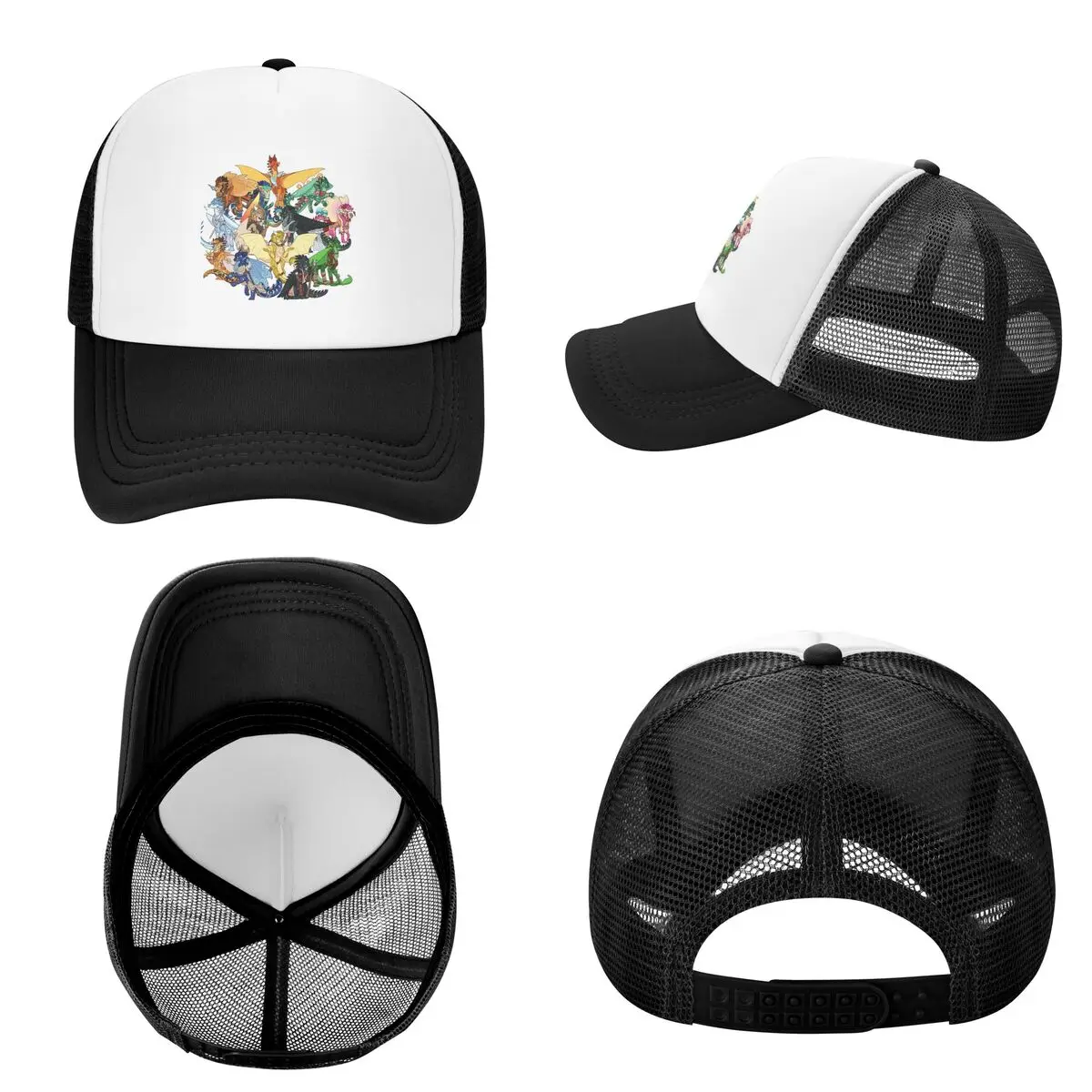 Wing Of Fire All Dragon  Cap Fashion Mesh Baseball Caps Adjustable Hat Hip Hop Summer Unisex Baseball Hats