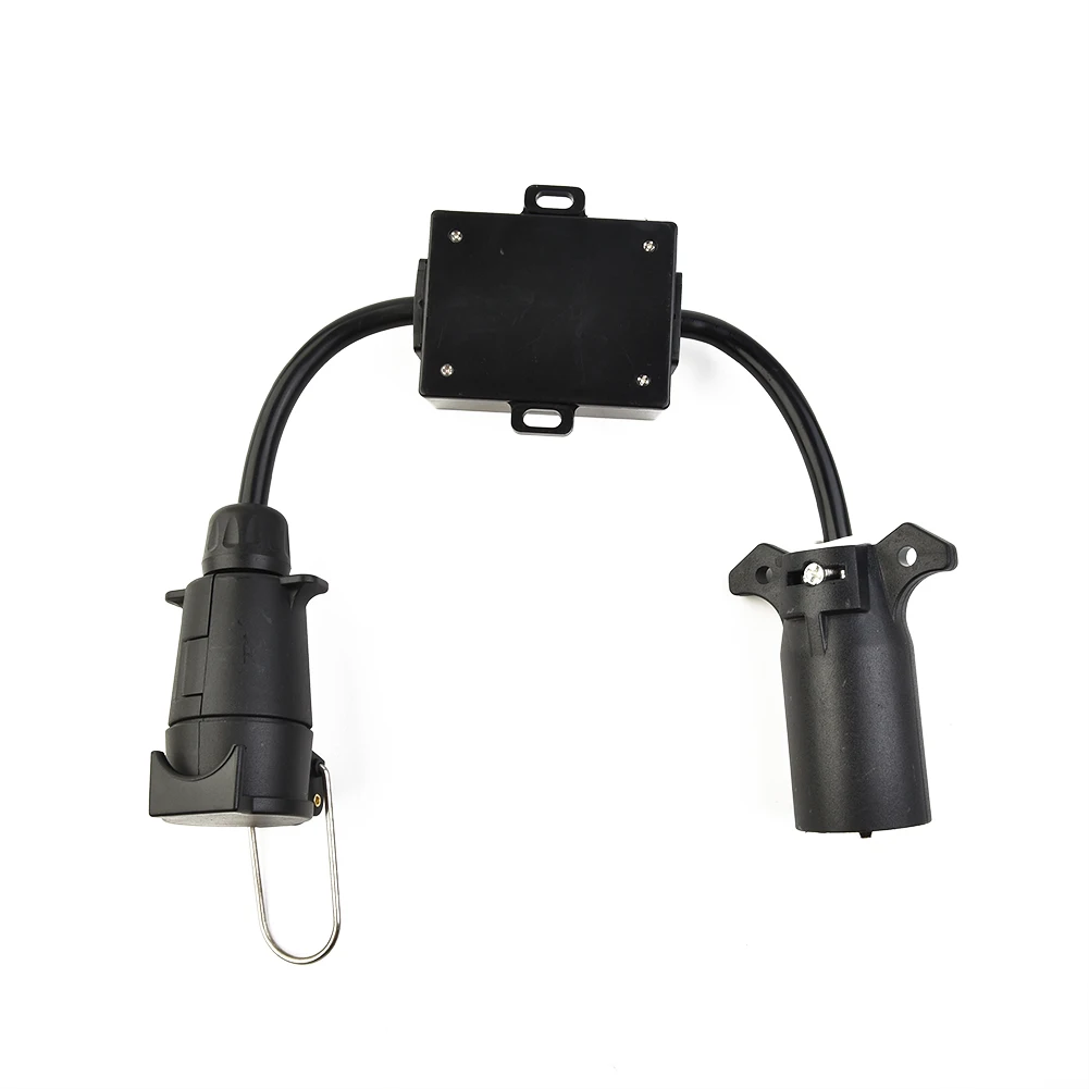 Car Connector Adapter To /Trailer Light Converter 7-Way /Socket To 7-Pin Round Trailer Light/ Converter Electronics Accessories