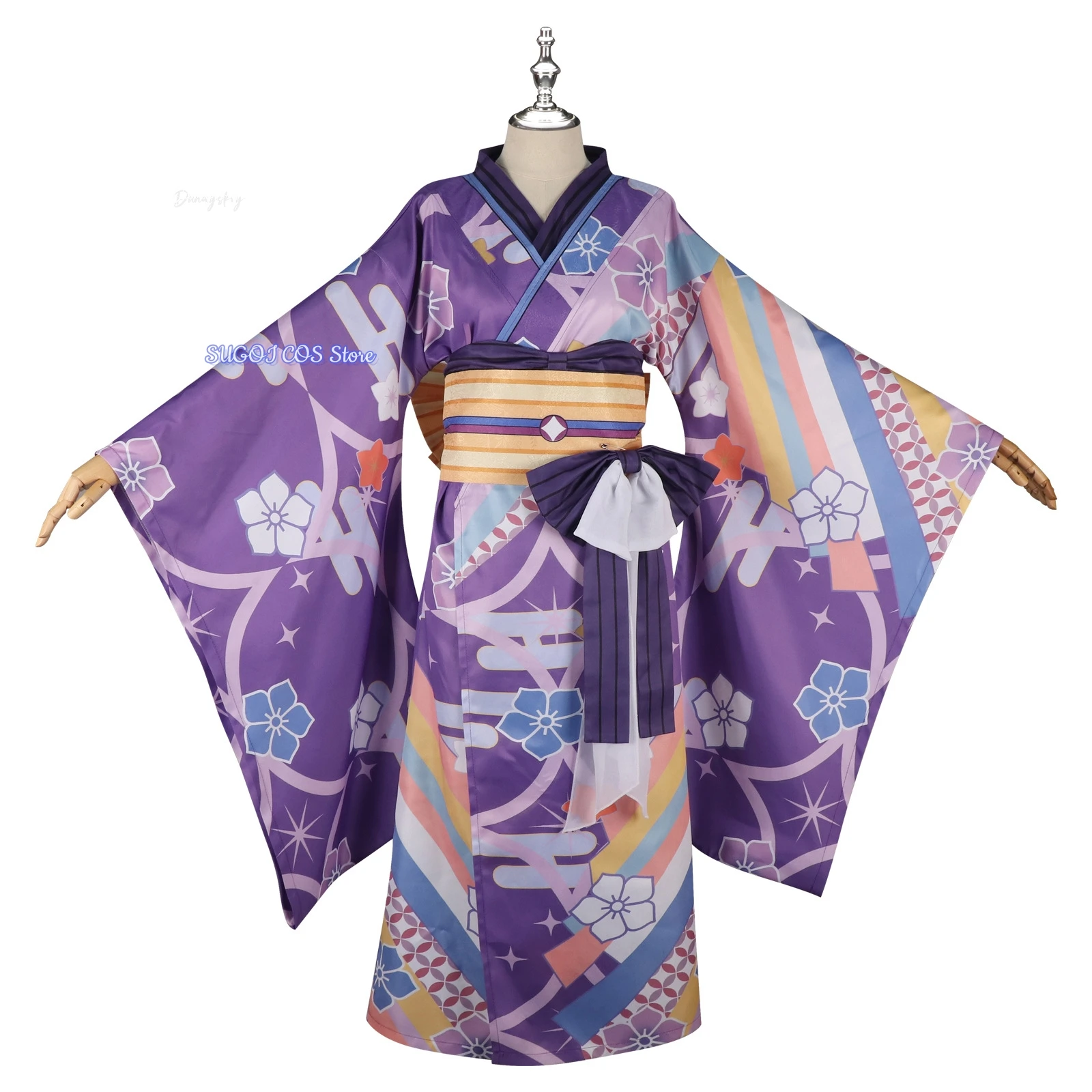كانام مادوكا/أكيمي هومورا تأثيري حلي ثوب الكيمونو الياباني الوردي الأزرق فستان الزي أنيمي حفلة لعب الأدوار البشكير بدلة جميلة