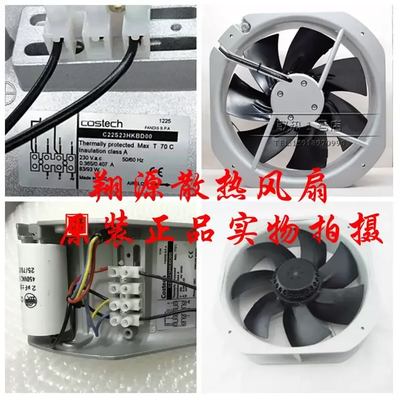 

Genuine COSTECH C22S23/12HKBD00 Cooling Fan for 230V 115V All-Metal Industrial Use 22580