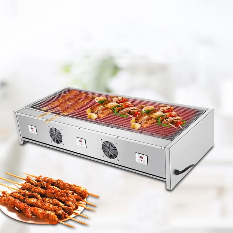 

Hot Sales Restaurant Korean Stainless Steel Bbq Grill Table Barbecue Machine Electric Grill for Sale