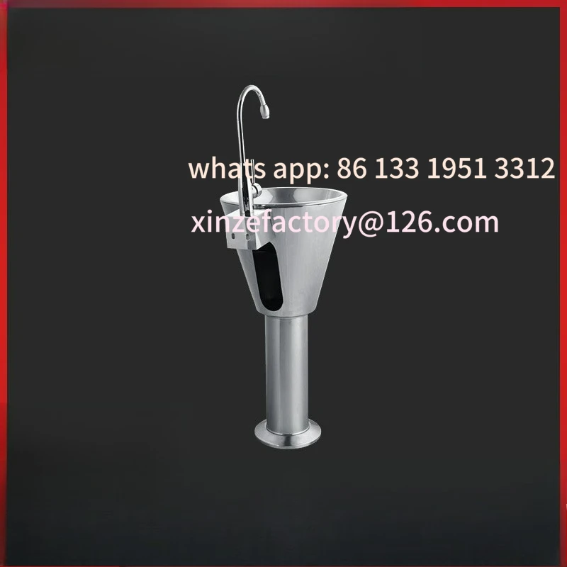 

Customizable 304 stainless steel cup type hand washing column basin
