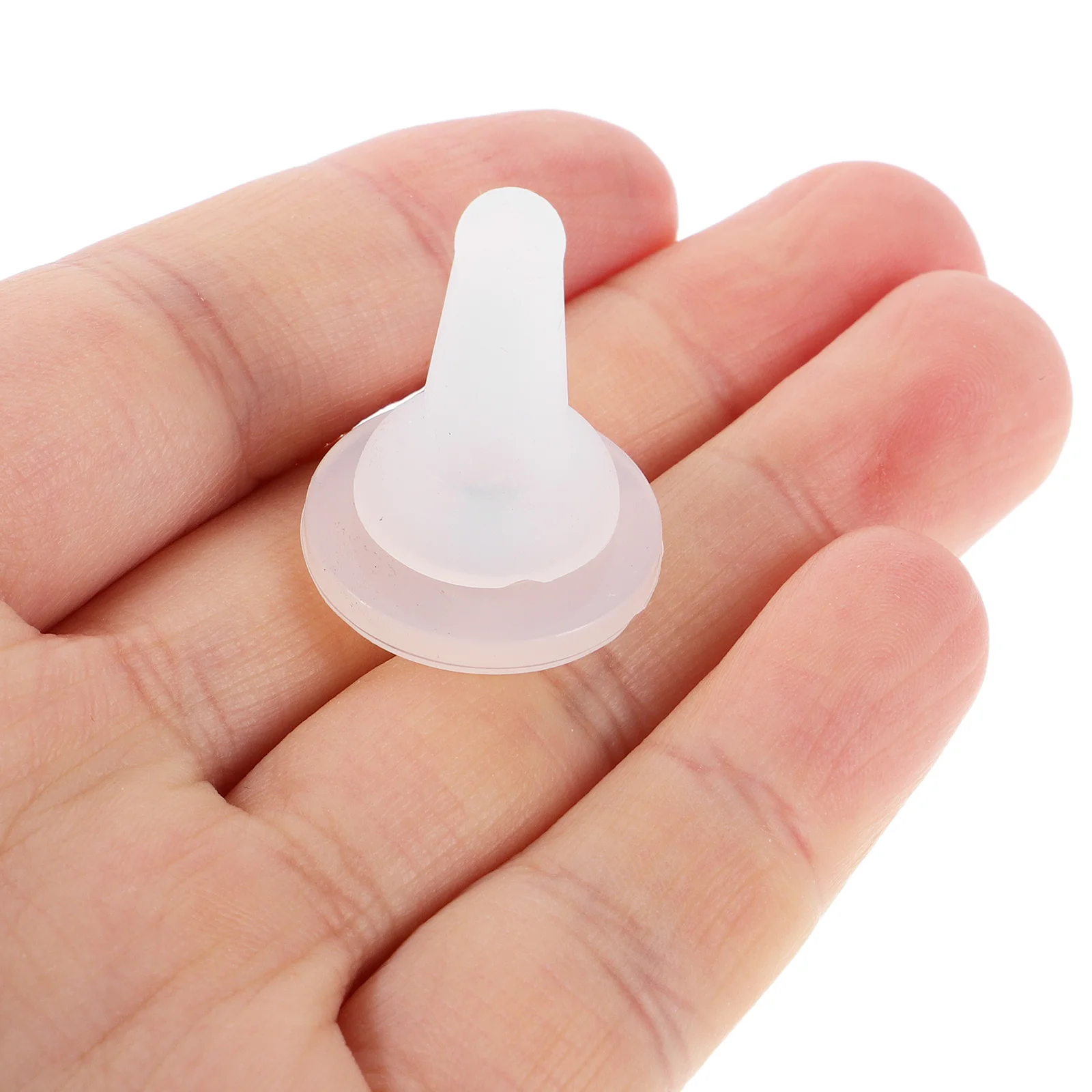 

50Pcs Pet Nursing Silicone Nipples Soft Transparent Replacement Pacifiers for Kittens Puppies Small Animals Feeding Bottle