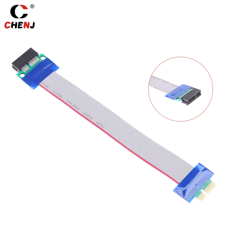 1pcs High Quality PCI Expres X1 PCI E Riser Card Extender Extension Ribbon Flexible Relocate Ribbon PCIE Extension Cable Adapter