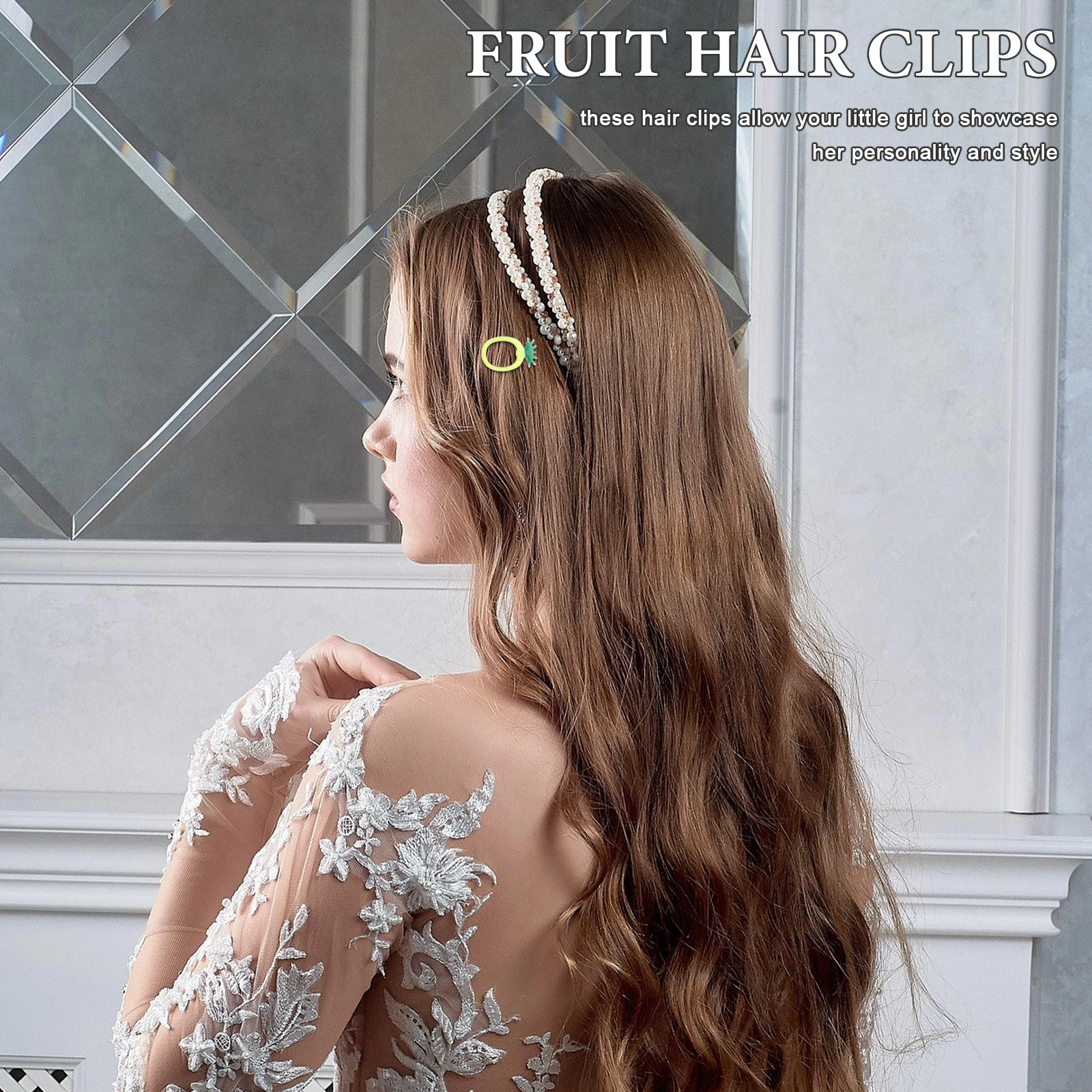 

6pcs Hair Fruit Shaped Strawberry Barrette Toddler Girl Fruit Hair Clips For Women Accessories Metal Pins Secure Grip Daily Use