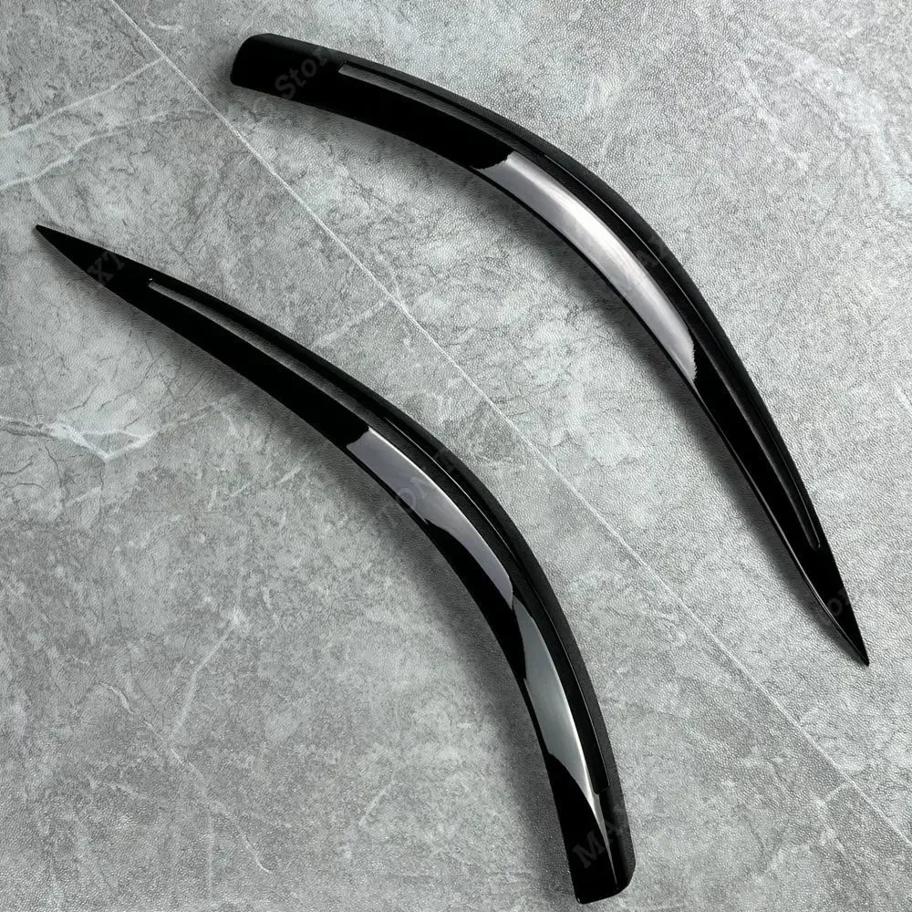 2PCS Car Eyebrow Eyelid Lamp Light Headlight Cover Stickers For BMW 5 Series E60 E61 520i 525i 530i 540i M5 2003-2010 Tuning