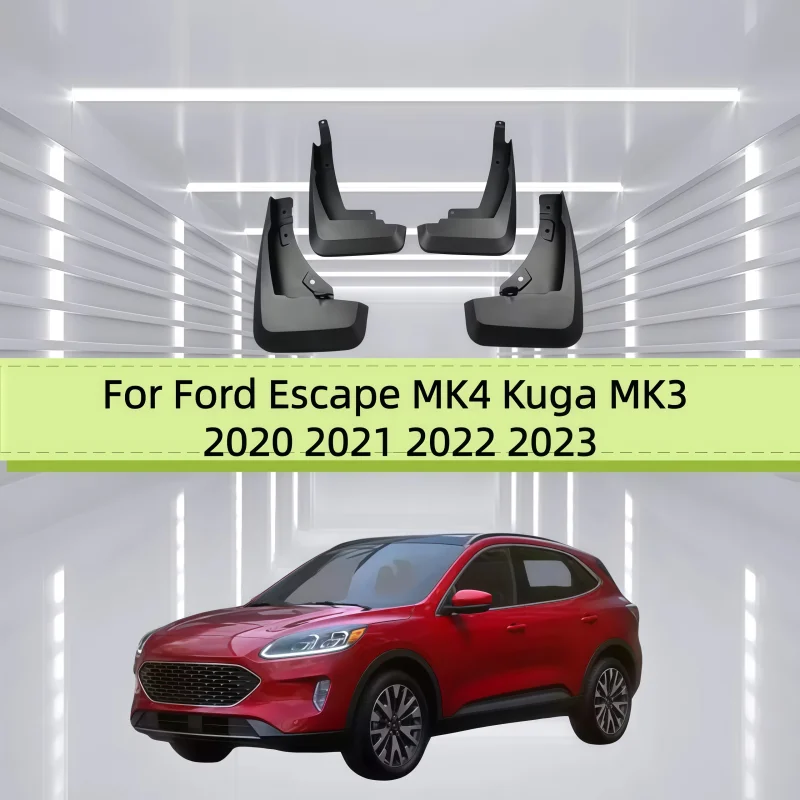 

4PCS Car Mudflaps For Ford Escape MK4 Kuga MK3 2020 2021 2022 2023 Fender Mudguard Front Rear Splash Guards Cars Accessories