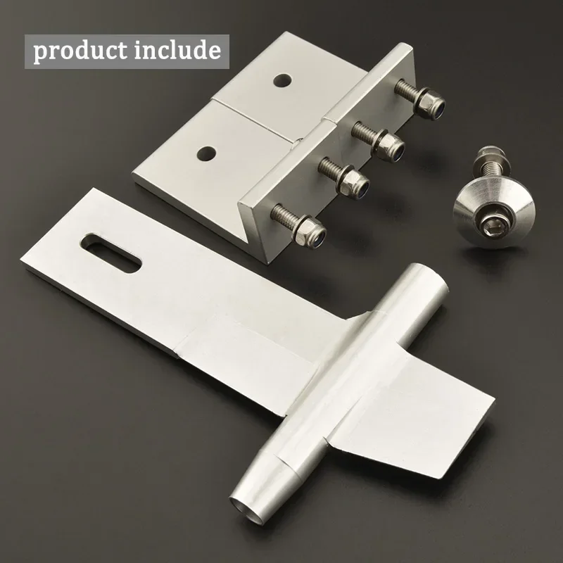 Soporte de aleación de aluminio, eje Flexible de 6,35mm de altura 124,5mm para barco RC, eje Flexible de 1/4 ", 6,35mm, barco de metanol y gasolina