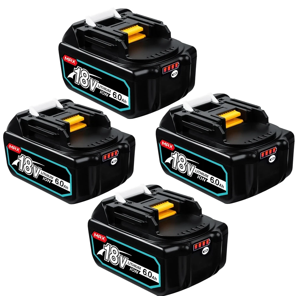 Imagem -02 - Bateria de Íon de Lítio Recarregável com Carregador para Makita 18v 8000mah 18v 8ah Bl1850 Bl1880 Bl1860b Lxt400 Genuíno