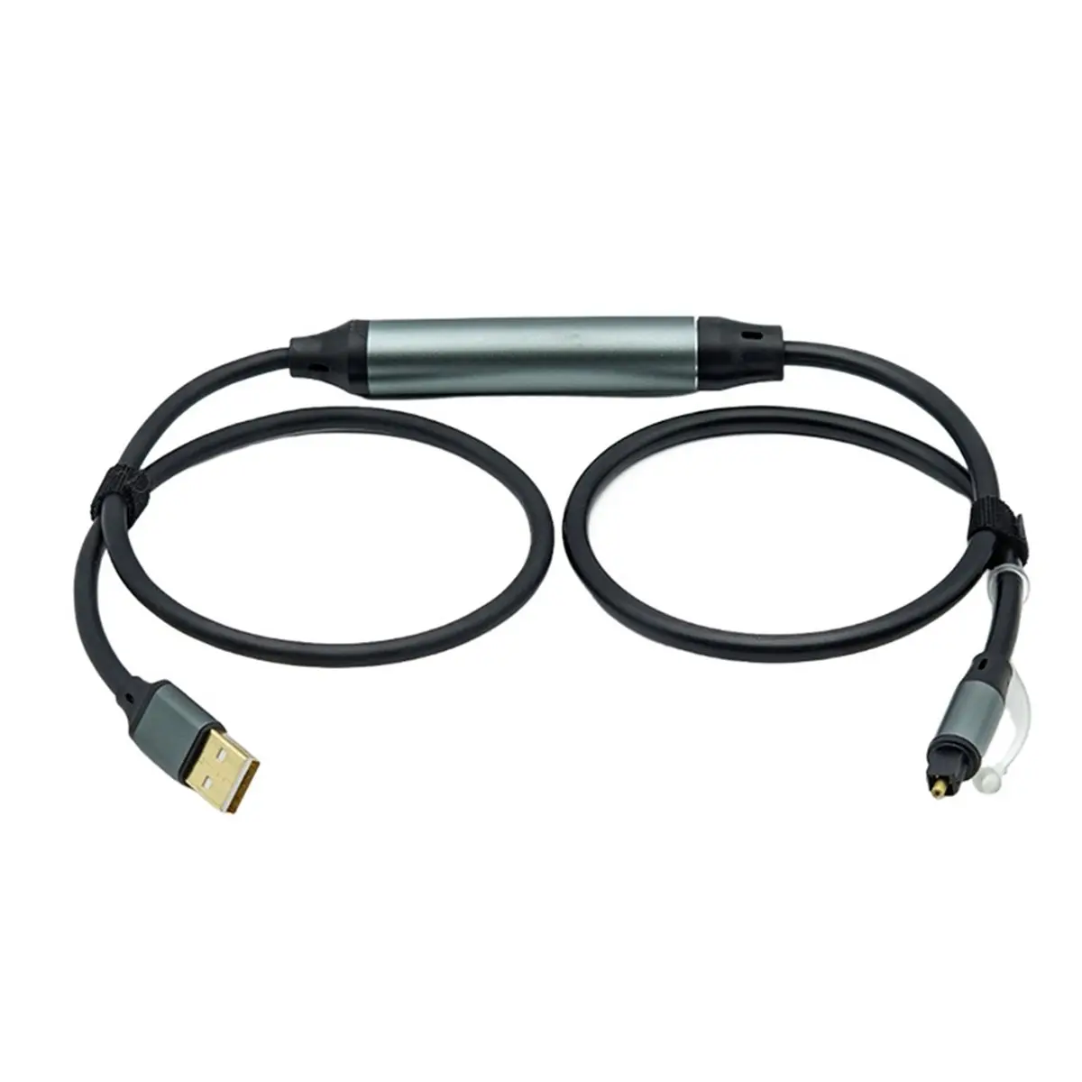 AA80 USB A to TOSLINK Optical Audio Cable SPDIF Digital Audio Adapter for PC Laptop Smartphone