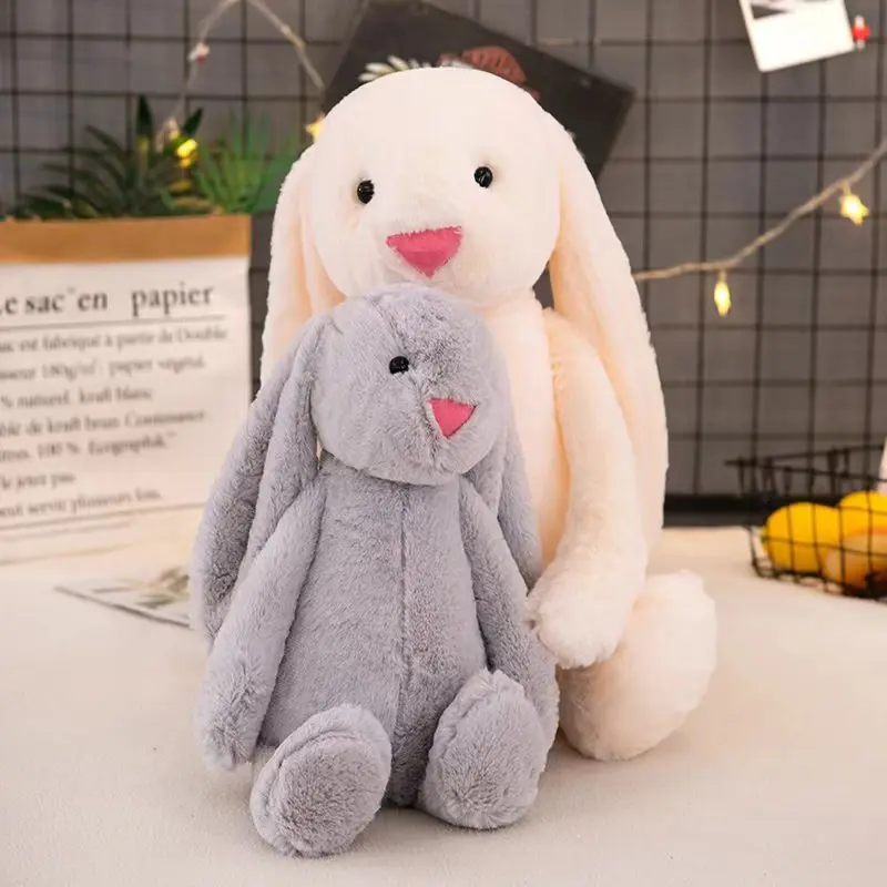 1-4PCS Bonnie Shy Rabbit Plush Toy Doll Soothing Doll Rabbit Pillow Living Room Bedroom Cute Pillow Rabbit Doll Birthday Gift