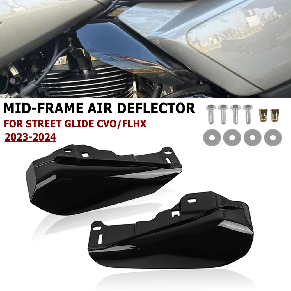 Motorcycle Heat Shield Mid-Frame Air Deflectors For Harley Street Electra Glide CVO Road King ST FLHR FLHX FLTRX 2023 2024 2025