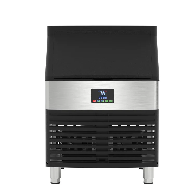 เครื่องทำน้ำแข็งขนาดใหญ่ ผลิตได้ 130 กก./24 ชม. 110-240 โวลต์ เครื่องทำน้ำแข็งเกล็ดหิมะเชิงพาณิชย์