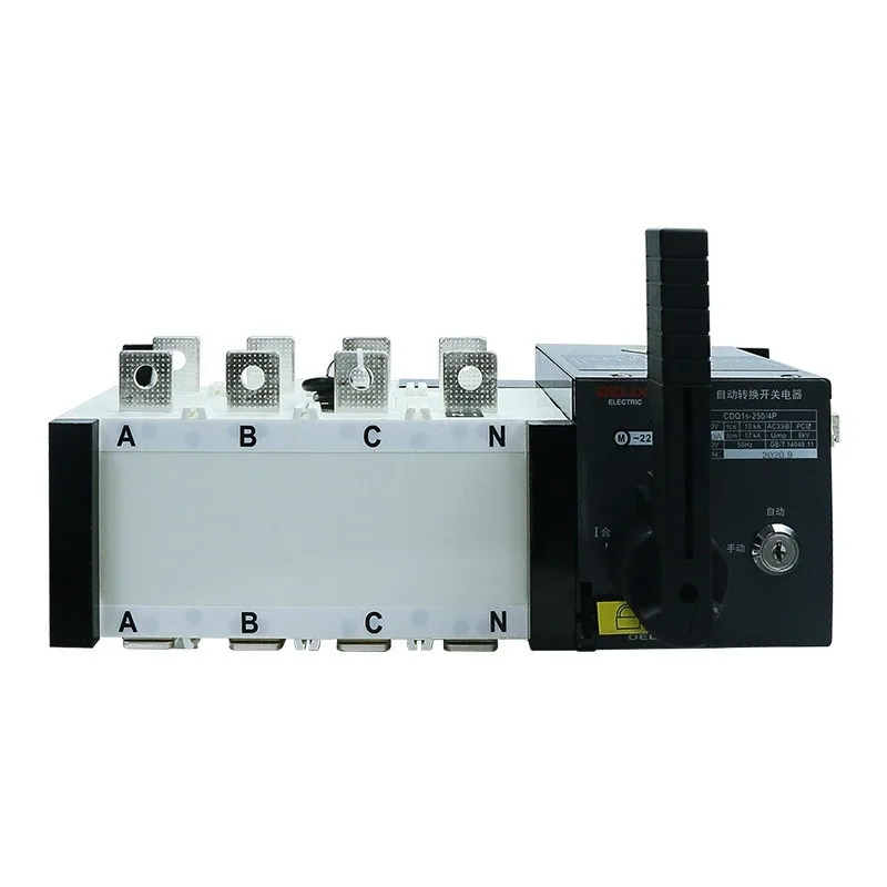 

Dual power supply CDQ1S-630 400a 4P 100A 250A dual power supply, three-phase automatic conversion