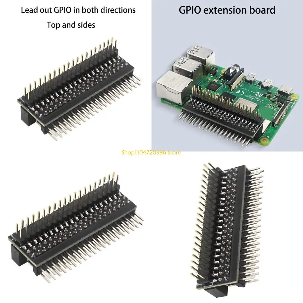

K0EA GPIO Extension That Leads The 40Pin GPIO Pins For 4B/3B+/3B/2B for Convenient Use