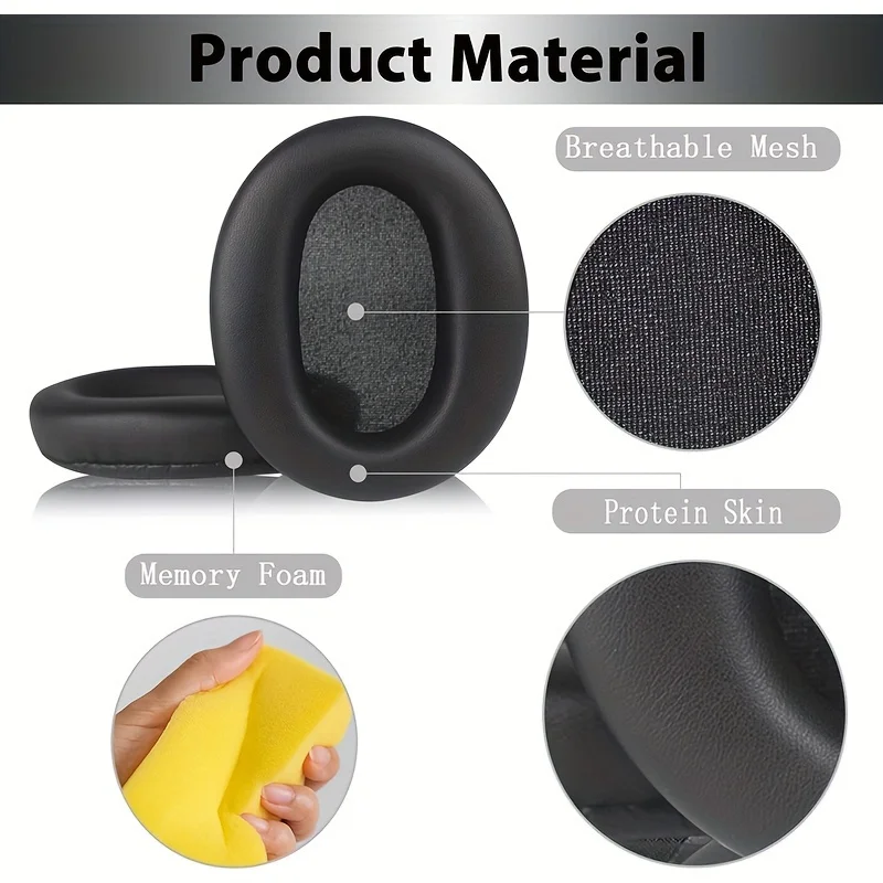 Replacement Ear Pads for Sony WH-CH700N, WH-CH710N, WH-CH720N Headphones
