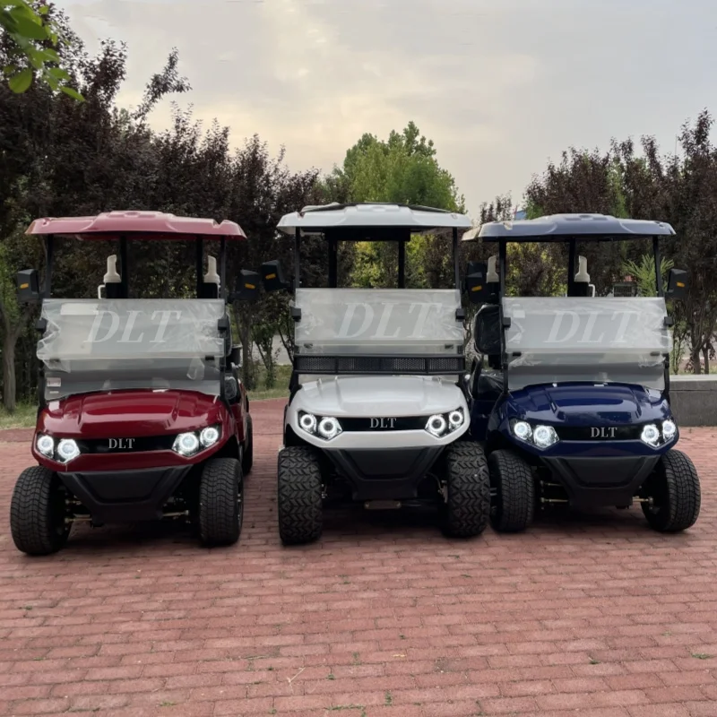 Street Legal Outdoor Folding Golf Cart 4 Wheel Off-Road Golf Cart 4000W Motor 4 Seater 6 Seater 8 Seater Touring Club Car