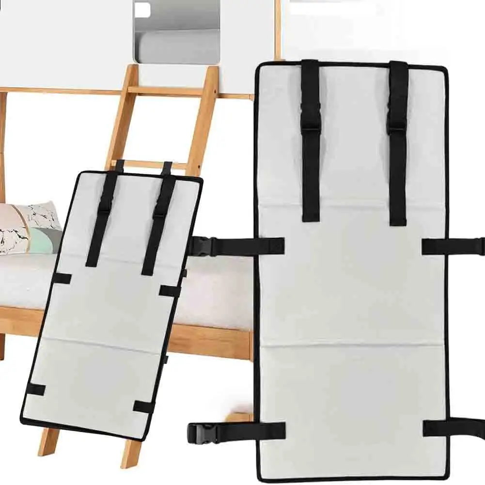 Ladder Cover with Lock for Childrens Bunk Beds Provides Fall Protection Two Tier Design for Maximum Safety Grey 78x38x3.5cm