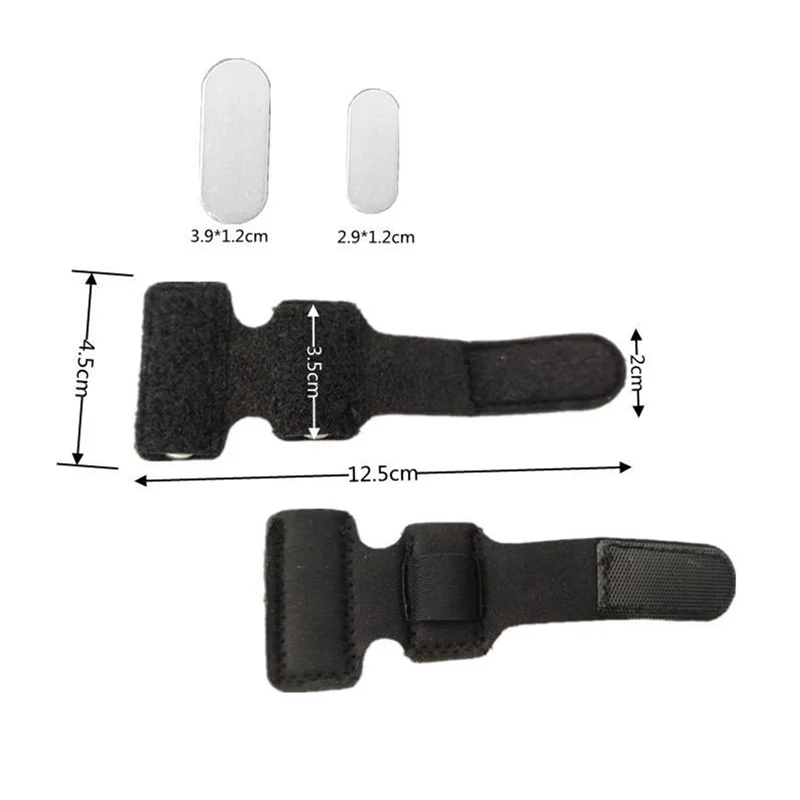 Corrector alisador de dedos de martillo, envolturas ajustables para férulas de dedos con soporte de placa de aluminio para mujeres y hombres, 4 Uds.