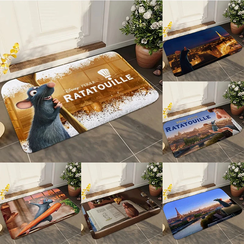 MINISO Disney Ratatouille Doormat Non-Slip Entrance Mat Home Decor Carpet for Living Room Rugs Bathroom Floor Mat