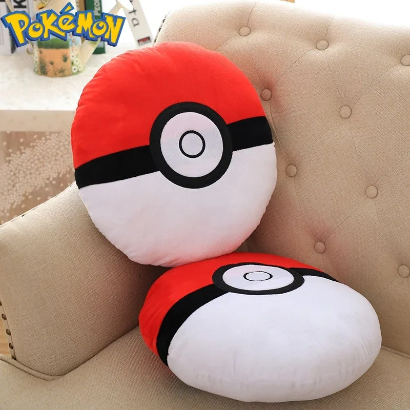 Pokemon Poke Ball Pillow Sofa Soft Cushion Room Decoration Anime Doll Model Office Nap Pillow Children's Toy Birthday Gift