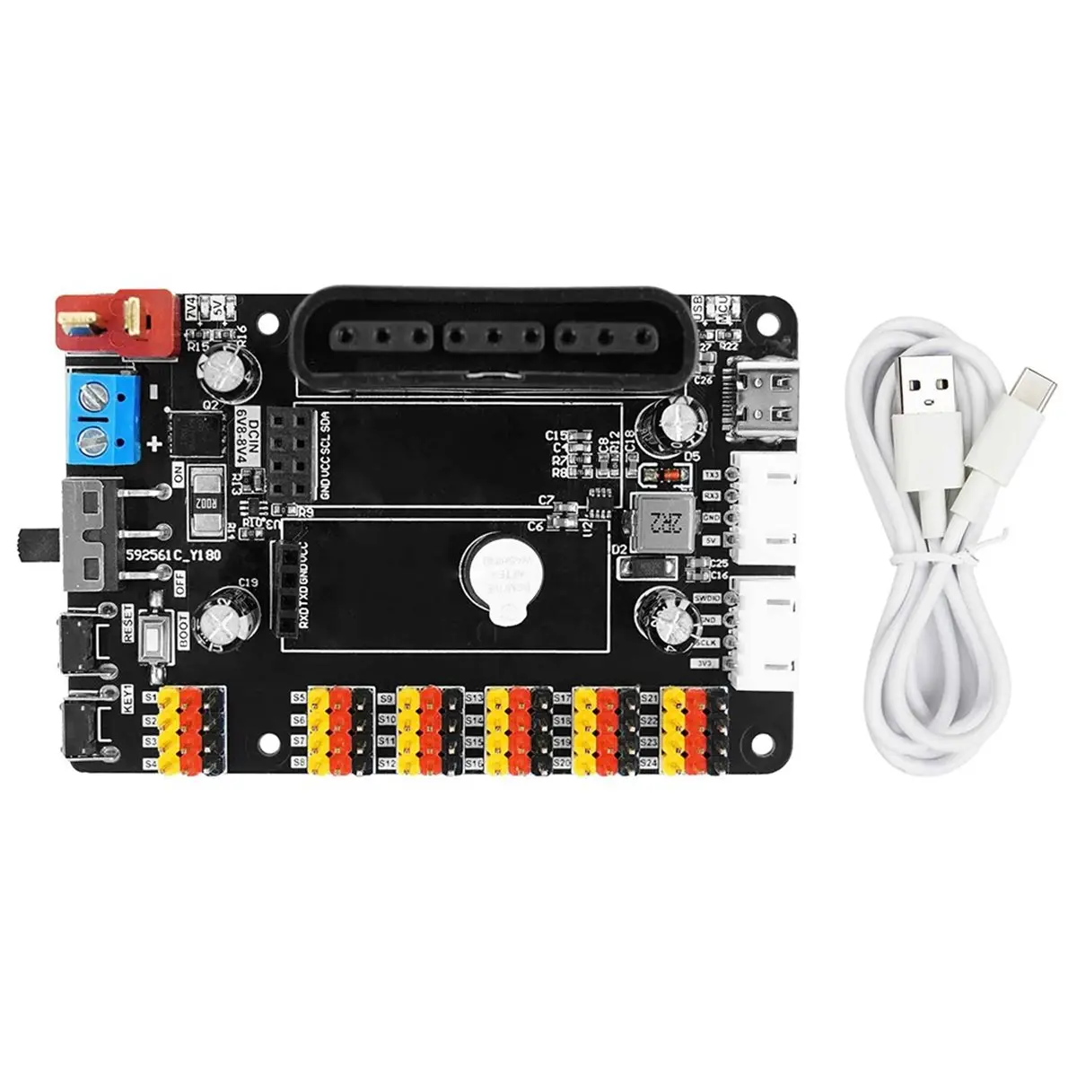 DT700 STOCK-24-Channel PWM Servo Debugging Board Motor Controller Module Tool for DIY Electronic Robot Arm RC Car Kit