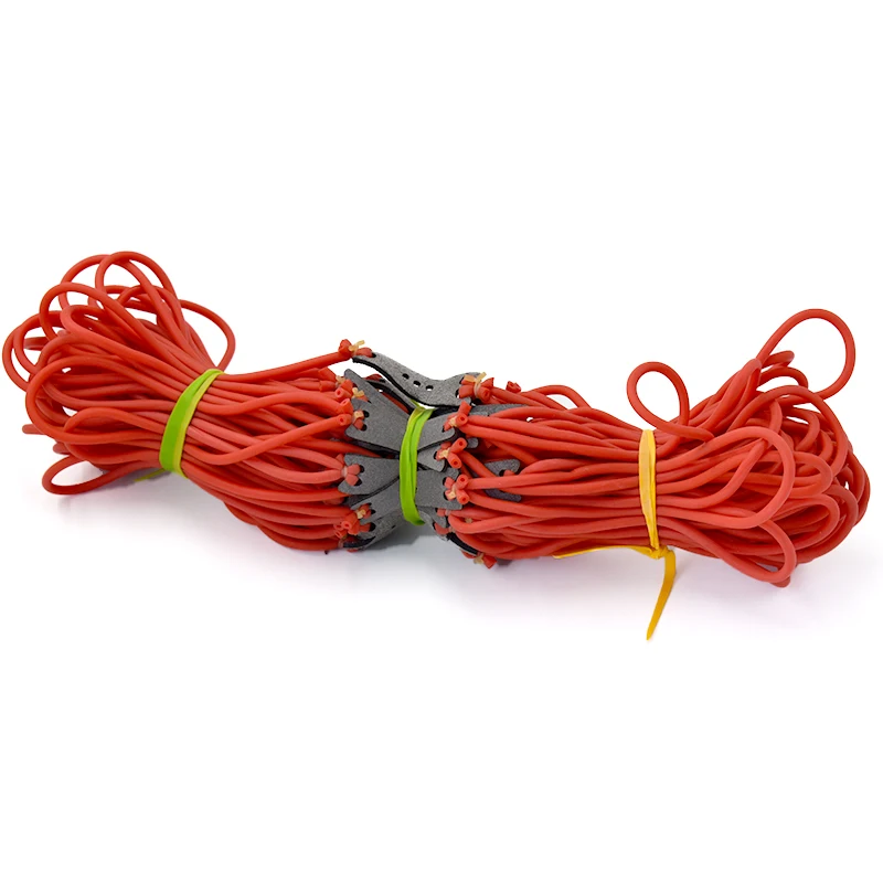 L\'elastico rotondo da caccia con fionda da 3 pezzi/6 pezzi/9 pezzi può essere abbinato agli accessori per riprese all\'aperto ad alta potenza con