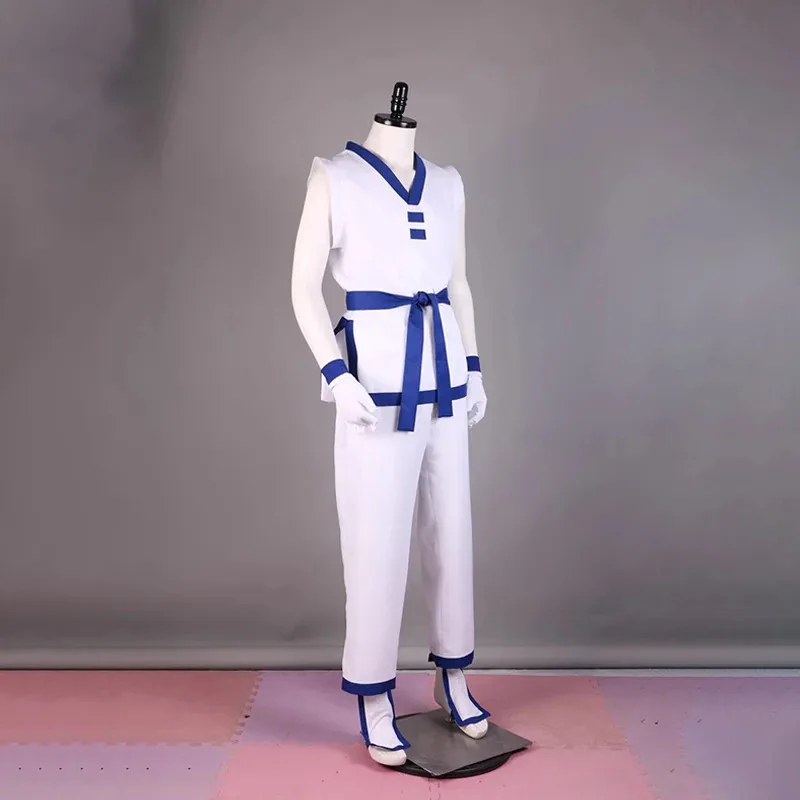 

Kim Kaphwan Cosplay Costumes Anime KOF Role Play Uniform Halloween Carnival Dressing For Men mj:3