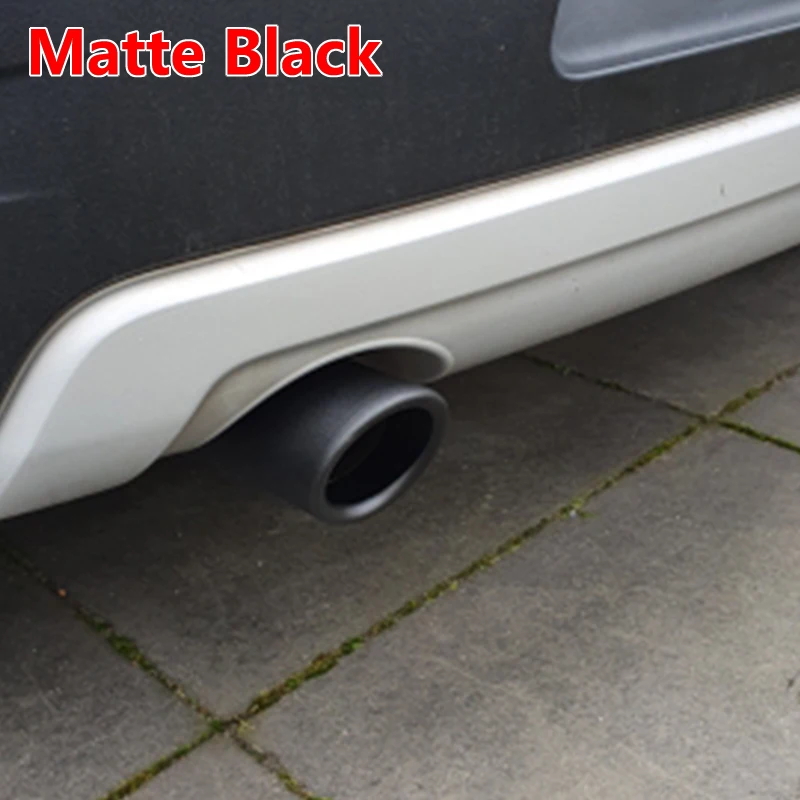 75mm Carbon Car Rear Exhaust Tail Pipe Muffler Throat 3 Colors For BMW 3-serier F30 F31 F32 5-serier F10 F11 F18 520i 523i 525 view 5