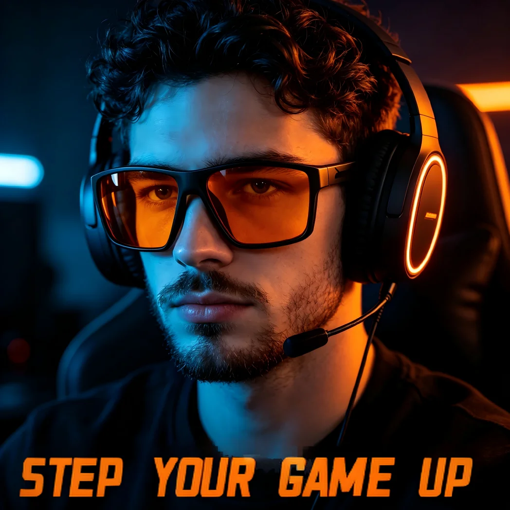 Kacamata Tidur Lensa Oranye 2- - Gaming Glasses Blue Light ulasan dan harga