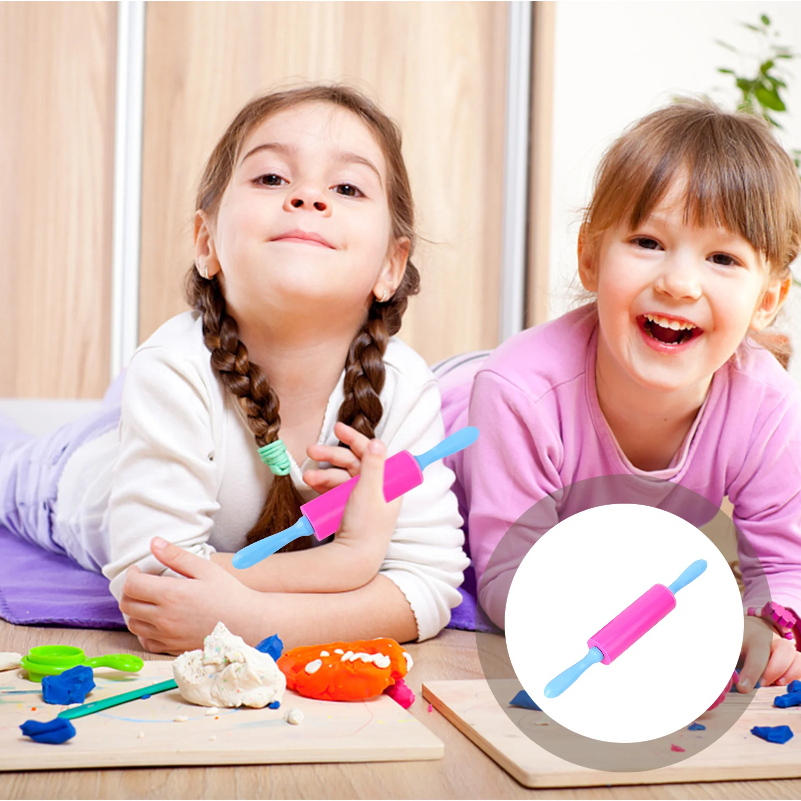 3 pçs crianças artesanal argila vara diy ultra leve rolo kit de ferramentas de massa inteligente jogo criativo sala de aula diversão conjunto