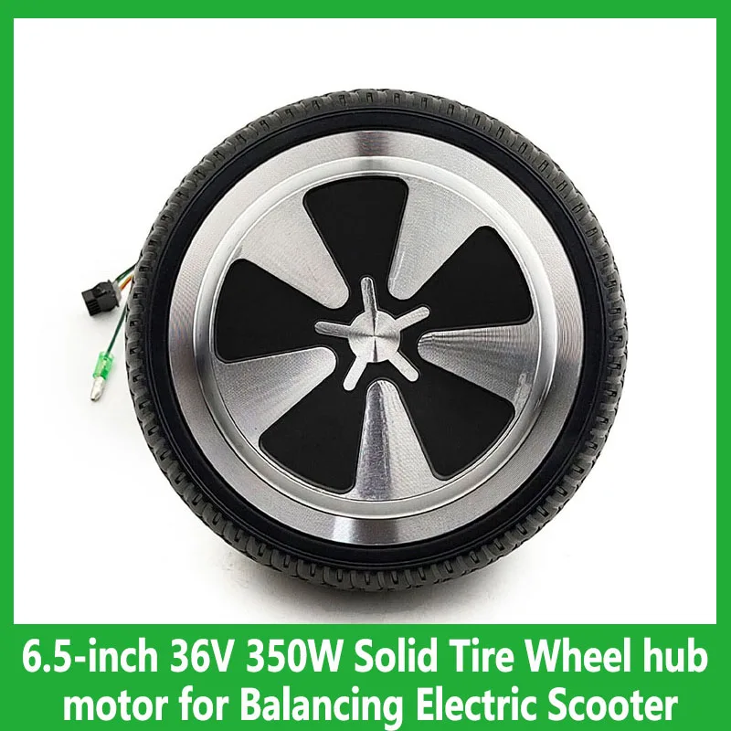 

6.5-inch 36V 350W Solid Tire Wheel hub motor for Balancing Electric Scooter