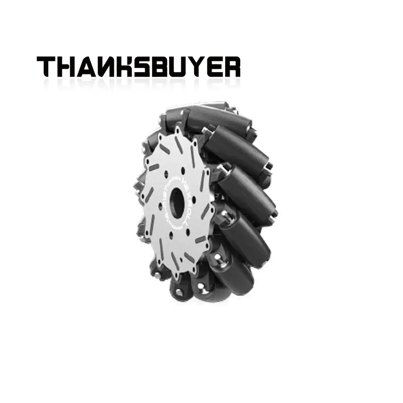 HEXROLL Modular Mecanum Wheel Boasts  TPU Rollers for ROS Robot Cars