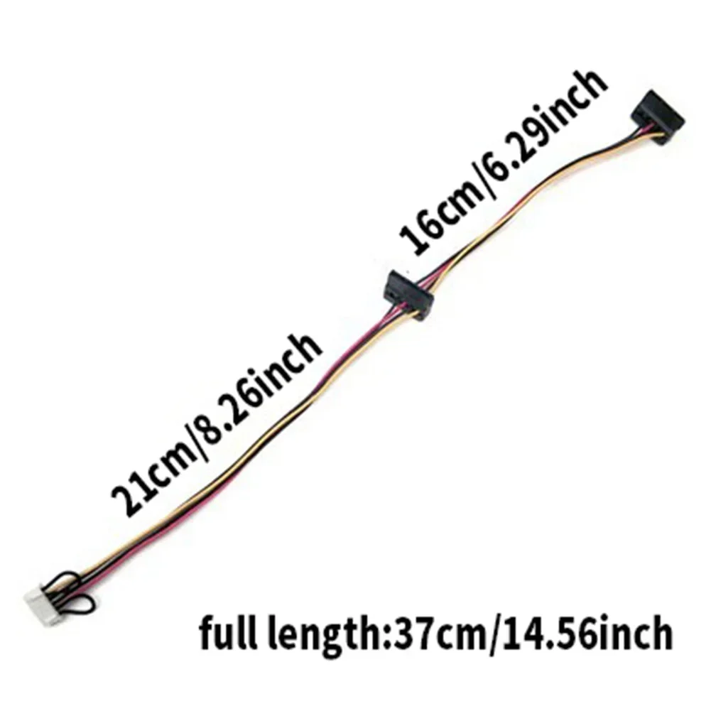 For Desktop PCs HDD Power Adapter HDD Power Splitter For PC Builds For System Upgrades Power Socket Cable Connector