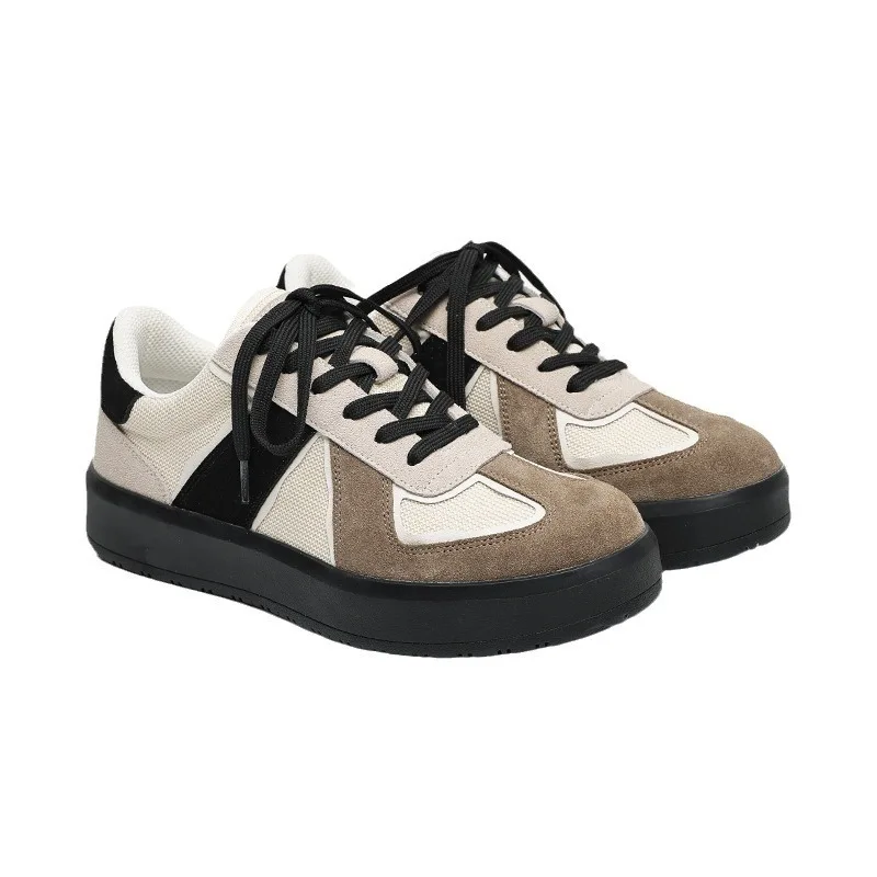 

Korean Style Sports Men's Casual Sneakers 2025 Summer New German Training Shoes Raise the bottom