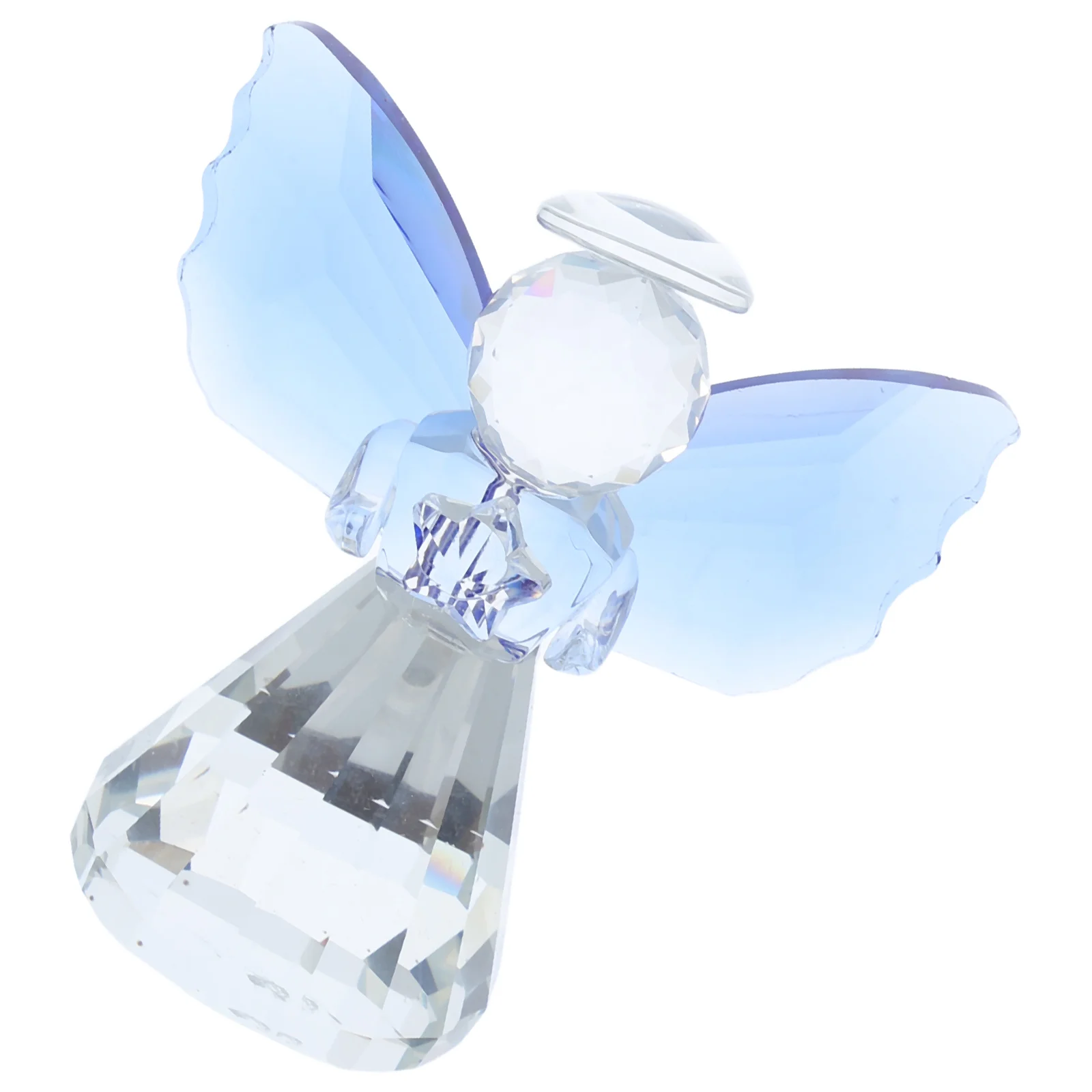 

Beautiful Crystal Angel Decor Sturdy Handcrafted Sculpture for Desk Cabinet Mantel Display Charming Gift for Birthday