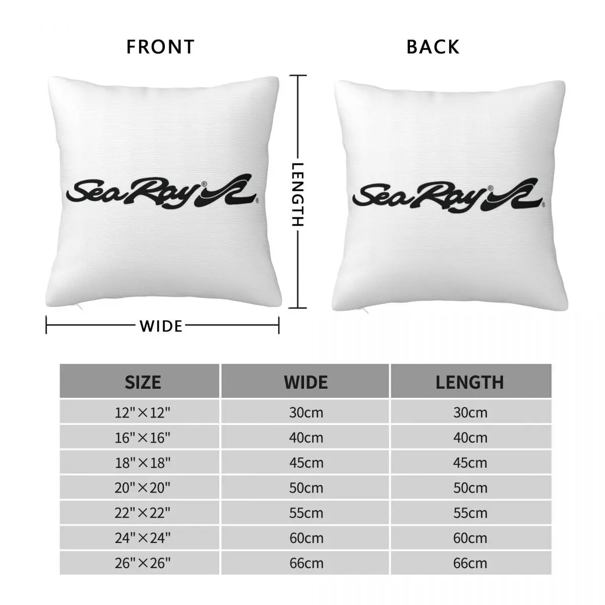 Searay Boats Pillowcase Polyester Linen Velvet Creative Zip Decorative Throw Pillow Case Sofa Cushion Cover