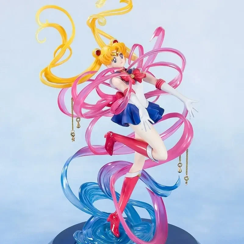 Sailor Moon Crystal Power Transformation Kawaii Anime figura de acción chica estatuilla modelo muñeca decoración de escritorio coleccionar juguete para regalo