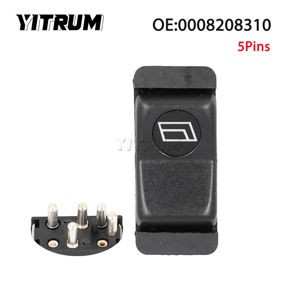 YITRUM 0008208310 0008208410  Power Window Switch Single Button For Mercedes  190D 190E 240D 380SL 560SL 300D 380SE 500SEL