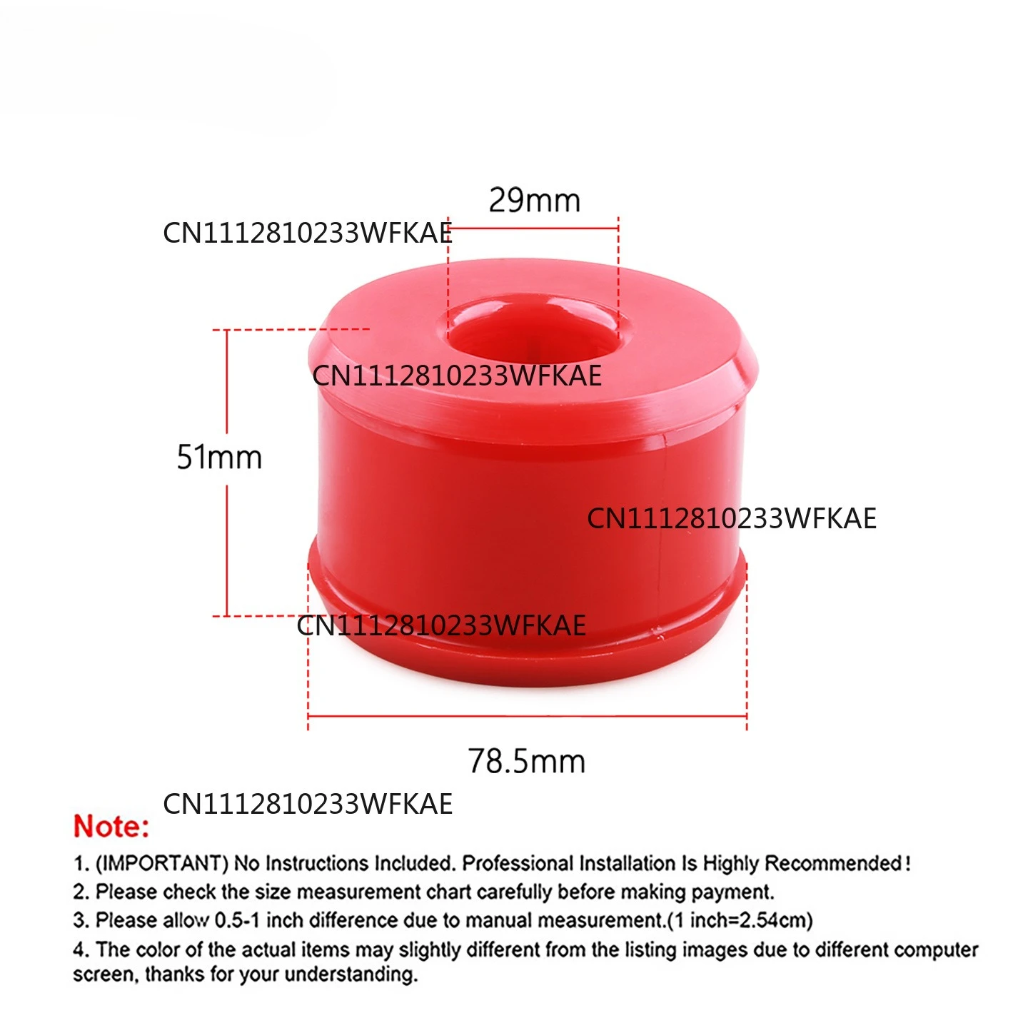 Polyurethane Bushing Right Rear Trailing Arm Bushing Kit 16.7106R For Honda Civic Del Sol CRX 1988-2000 for Integra 1994-2001