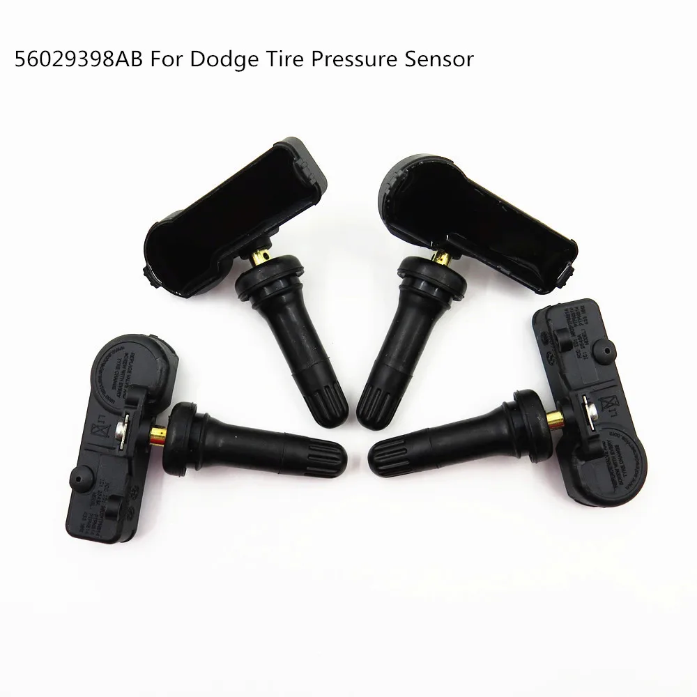 4 Pcs TPMS Tyre Tire Pressure Sensors for Dodge Chrysler Ram Chrysler Jeep Grand Fiat 56029398AB 433MHZ 68142397AA 56029398AA