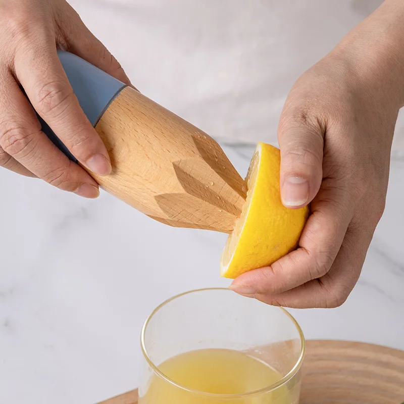 

Деревянная соковыжималка для фруктового сока с лимоном, цвет бревна, кухонные инструменты, экстрактор для фруктового апельсинового сока, пресс-конус, ручная соковыжималка