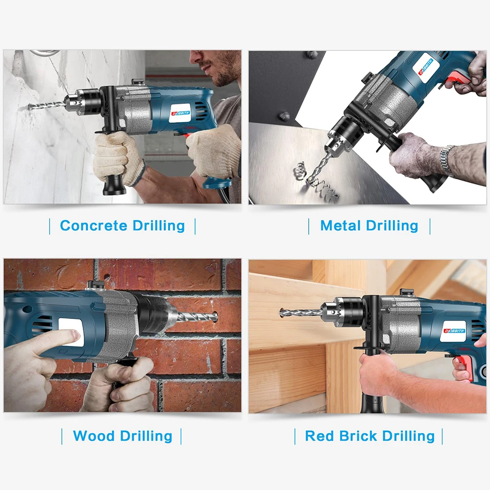 Punta da trapano SDS Plus 4MM 6MM 8MM 10MM 15MM 23MM Blocco di mattoni da parete Punte da trapano a percussione elettriche Accessori per utensili per trapano elicoidale antiscivolo