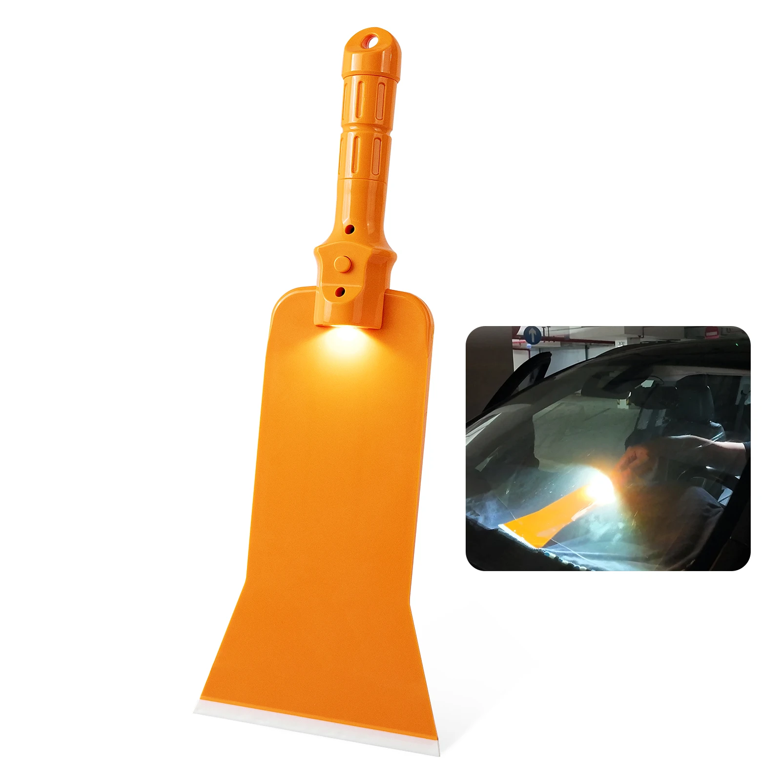 EHDIS Car Wrapping Squeegee Auto Vinyl Wrap Tool Front Rear Bulldozer Carbon Fiber Vinyl Shovel Car Wrap Tool with light