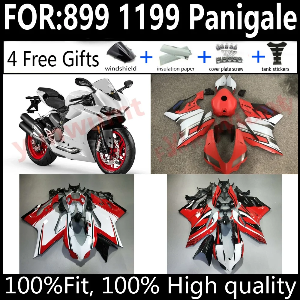 

Комплект обтекателей для мотоциклов Ducati Panigale 899 1199, 2012-2015 гг., из АБС-пластика, полный набор деталей кузова
