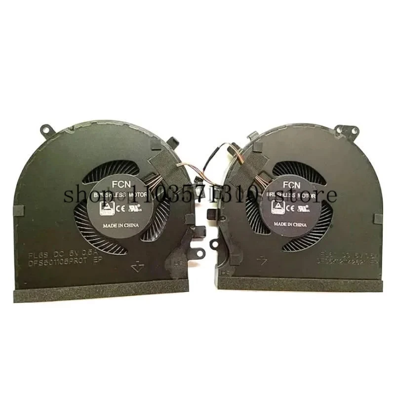 M CPU GPU Cooling Fan For Razer Spirit Blade 15 GTX 1060 RZ09-027 RZ09-0270 RZ09-0300 RZ09-0328 DFS5K 121142621   D1 FS5011. 05P