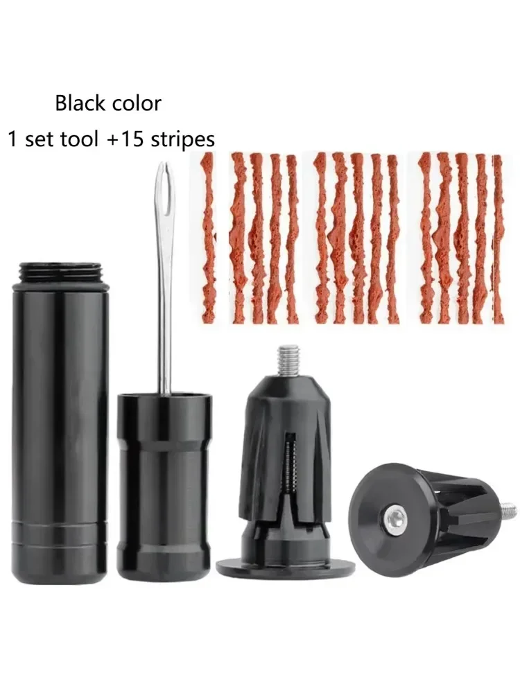 AliExpress NONE MTB Road Bicycle Tire Repair Tools Tubeless Tire Repair Kit Rubber Bacon Strips Insertion Tool Glue-Free Bike Maintenance