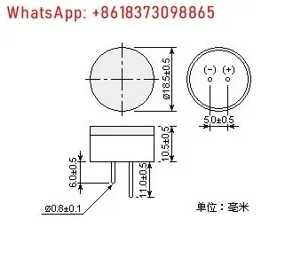 3pcs US200-18A Exhaust Testing Ultrasonic Sensor 200KHz Exhaust Gas Sensor Environmental Testing  Gas Detection