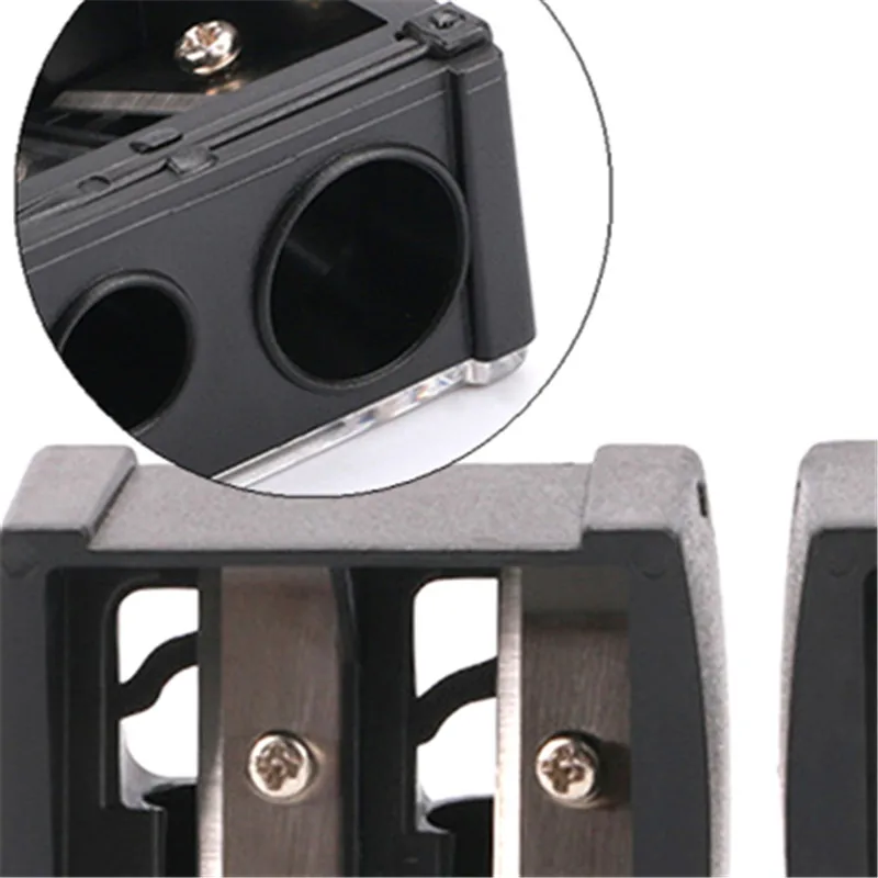 1Pcs Women Double Holes Sharpener Pencil Sharpeners For Ladies Cosmetic Brushes Eyeliner Makeup Pencils Accessories